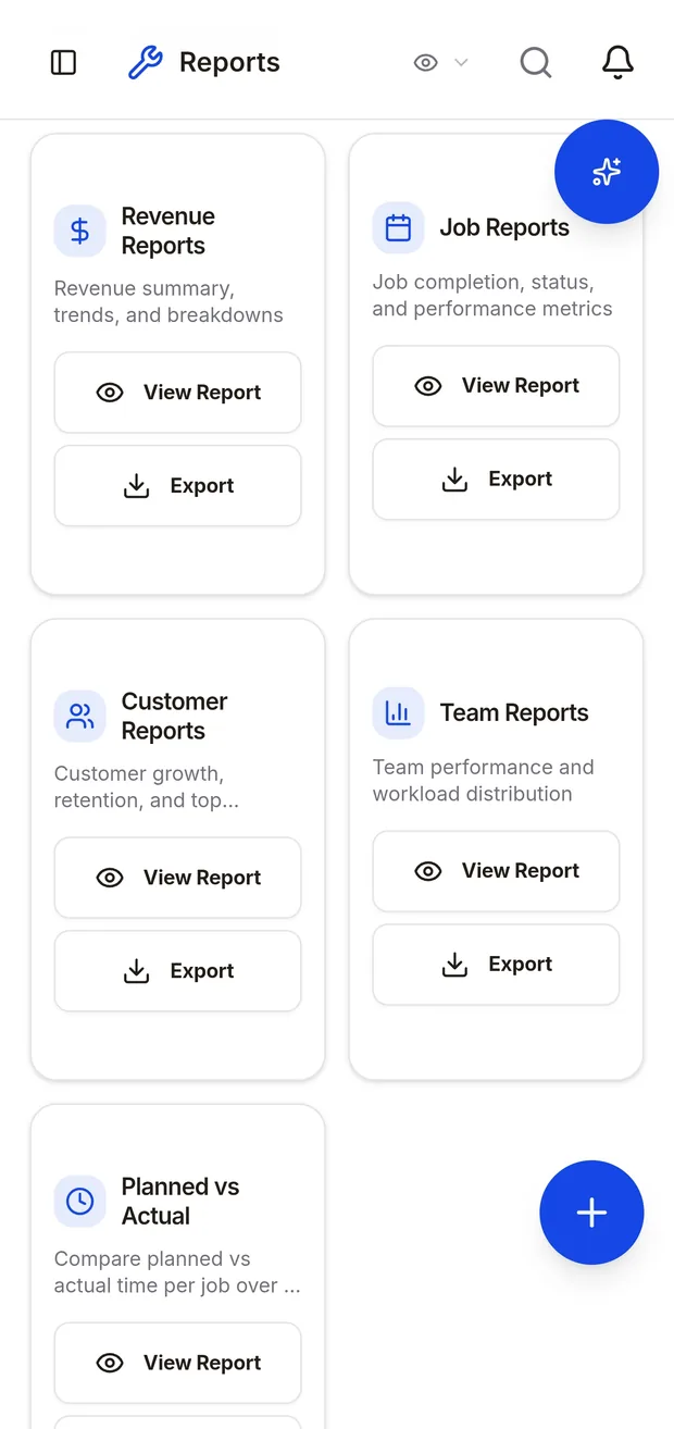 WeCazza reports screen on a phone